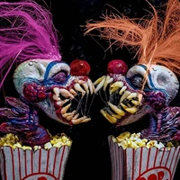 killer klowns from outer spacepopcorn klownhead creepy killer clown head horror prop ornaments collection crafts decoration