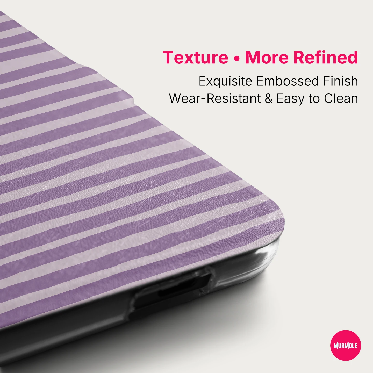Фото Магнитный съемный чехол Murmelo 2-в-1 для Kobo Clara Colour BW 2E Classic Striped Smart Folio, тонкий, легкий, с функцией автоматического пробуждения №4