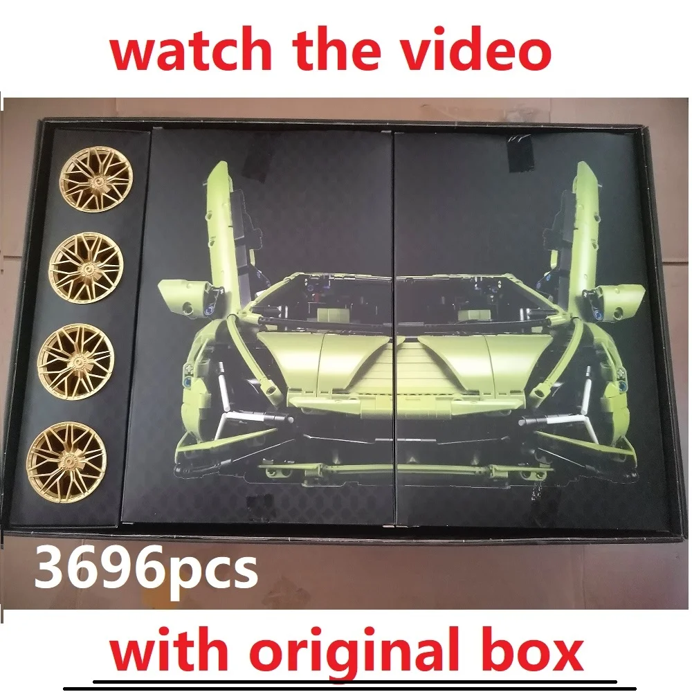 3696 шт., Детский конструктор «спортивный автомобиль»