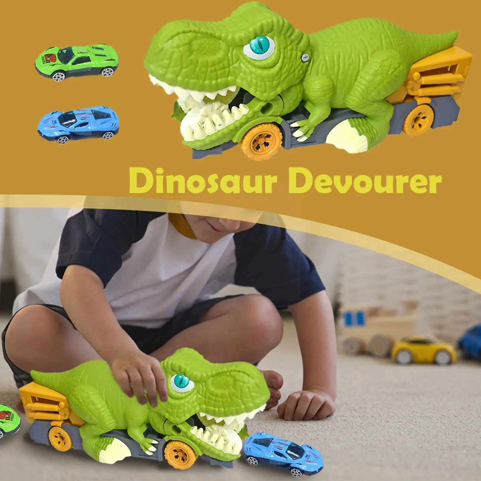 Динозавр Devouring автомобиль игрушки детский гоночный трек с игрушками для детей игрушки U7d7