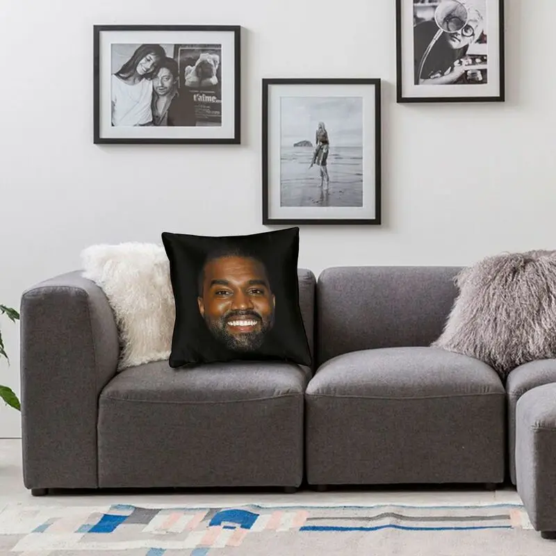 Funny Kanye West Meme Cushion Cover 50x50 cm Soft Cute Throw Pillow Case for Car Sofa Pillowcase Polyester With Zipper images - 6