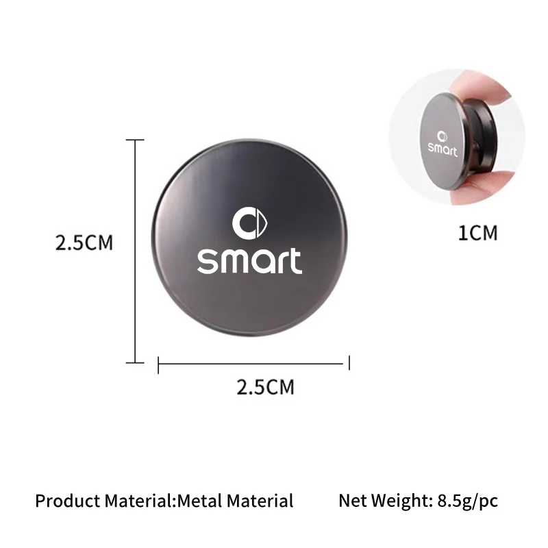 2/4 шт. мини-металлический крючок для хранения салона автомобиля аксессуары Smart
