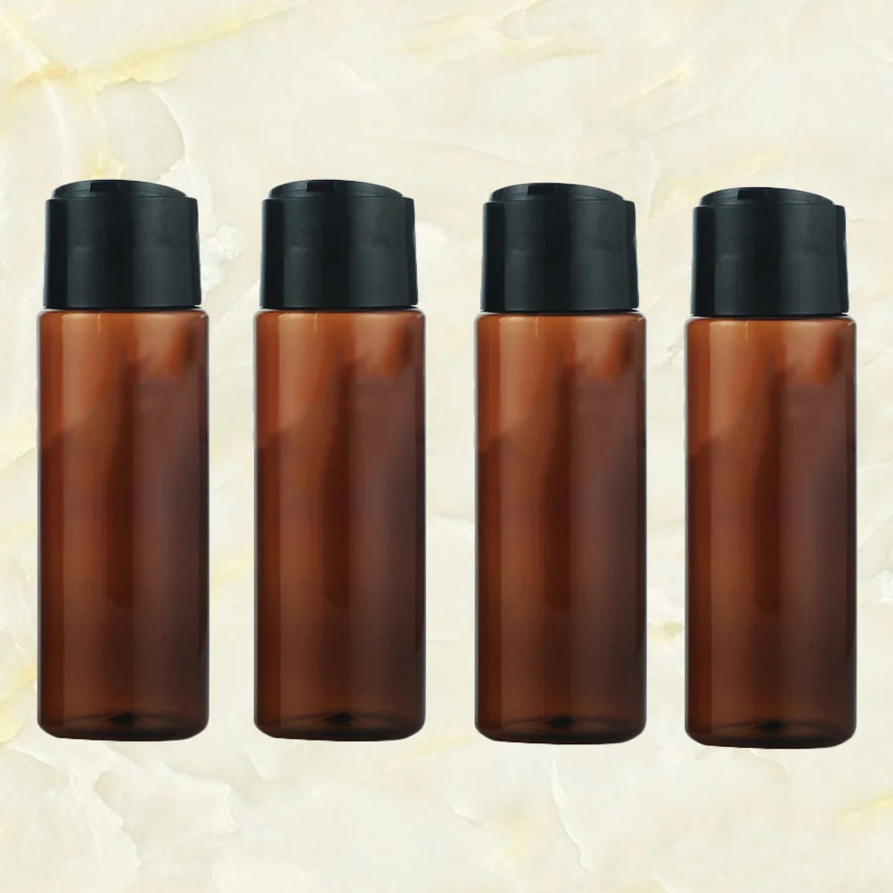 

4Pcs Squeeze Bottles with Disc Cap 250ml Refillable Lotion Containers Shampoo Body Creams Dispenser for Outdoor Travel