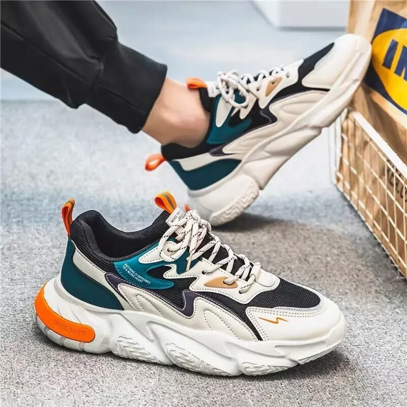 

Luxury Mens Sneakers Branded Men's Casual Sneakers 2023 New Quality Shoes for Men Outdoor Fashion Platform Shoes Tenis Masculino