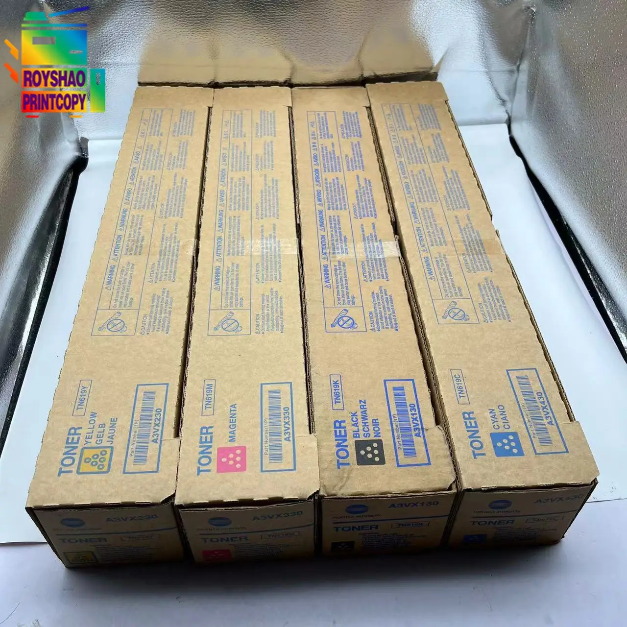 

Original New TN619 Toner Cartridge for Konica Minolta BIZHUB C1060 C1070 C1070P C2060 C3060 C2070 C3070 A3VX130 A3VX230 TN-619