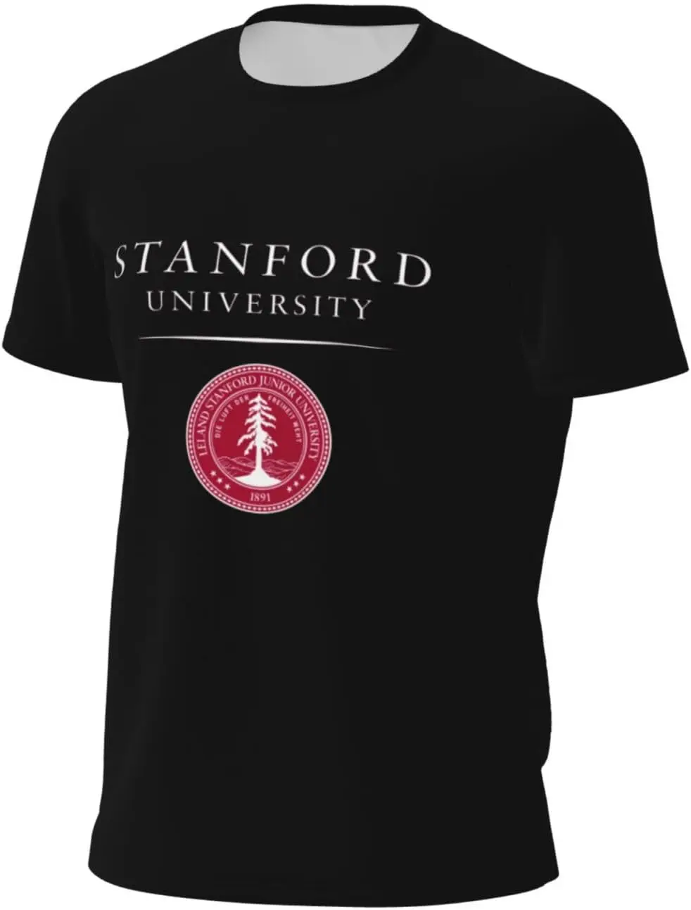 Мужская сетчатая футболка Стэнфордского университета с короткими рукавами