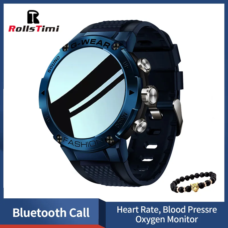 

Rollstimi 2022 New Top Luxury Brand Smart Watch For Men IP67 waterproof Bluetooth call Sports Smart Wrist Watch For Android IOS