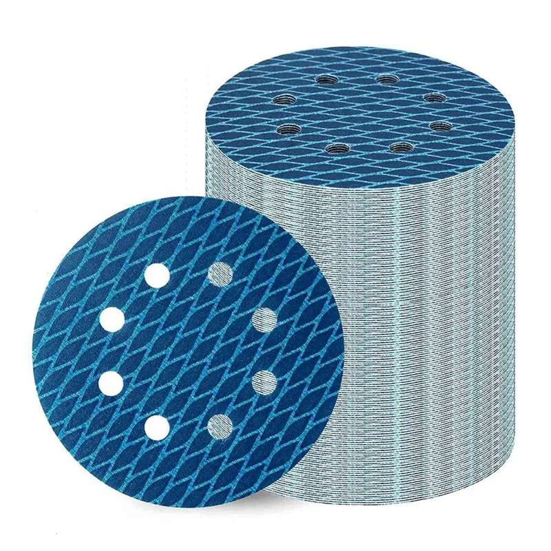 70 шт. орбитальная шлифовальная бумага наждачная 5 дюймов 8 отверстий шлифовальный