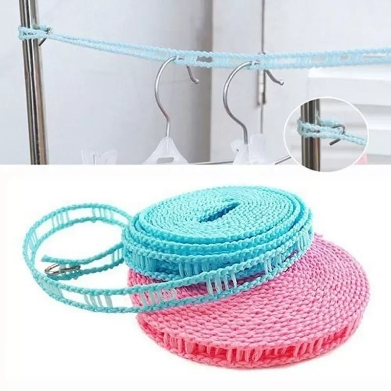 

NEW2022 3m/5m Clotheslines Outdoor Travel Business Clothesline Laundry Non-slip Washing Clothes Line Rope