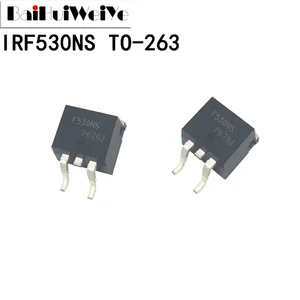 10PCS IRF530NS IRF530NSTRLPBF IRF530 F530NS TO-263 New IC Chipset MOSFET MOSFT TO263 Three-Terminal Voltage Regulator