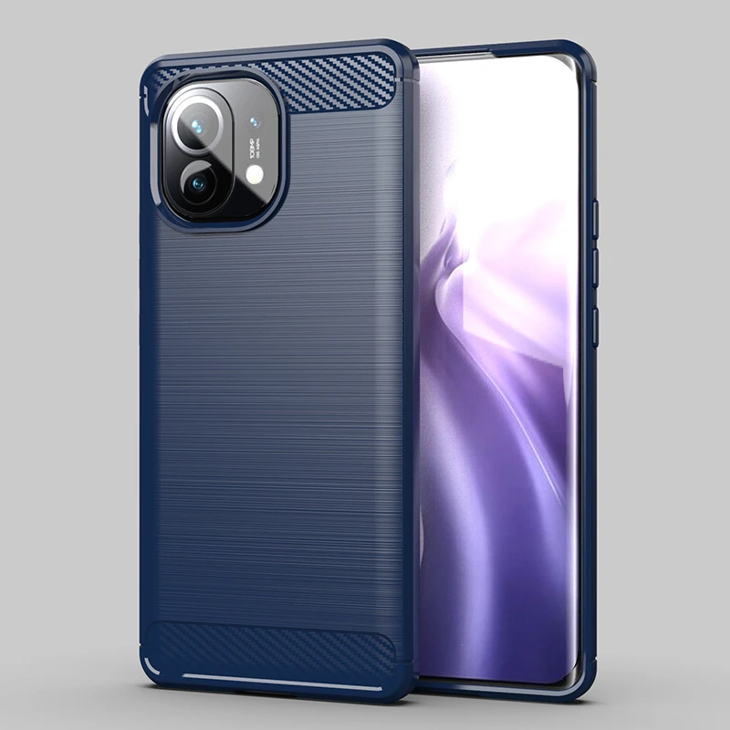 

Black Carbon Fiber Phone Case For Xiaomi Mi 10 11 Pro Lite Ultra 9 Se 8 Case Protective Cover Black Man TPU Soft Xiomi 9T 10s