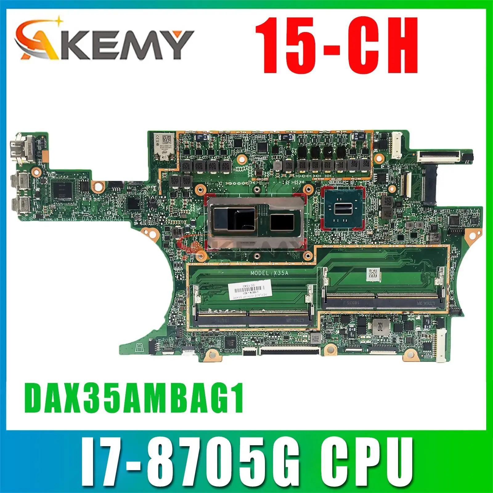 

DAX35AMBAG1 For HP Spectre 15-CH Laptop Motherboard With i7-8705G CPU 100% Fully tested