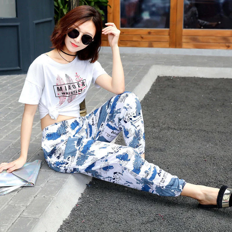 

Женские летние брюки 2022 женские корейские винтажные Полосатые брюки с высокой талией свободные клетчатые брюки элегантные летние брюки