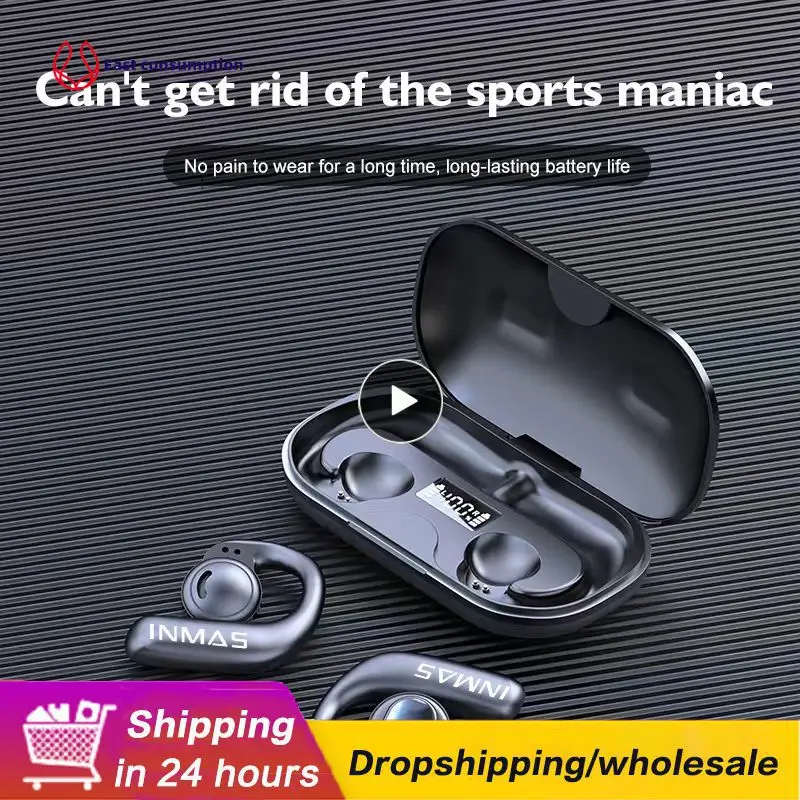 

9d Stereo Wireless Headset Noise Cancelling Waterproof Tws Earbuds With Mic Bone Conduction Headphones Earphones