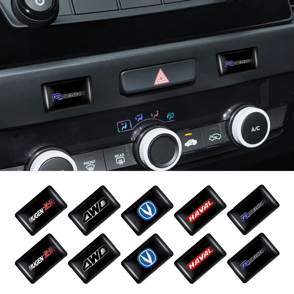 Наклейки на кнопки автомобильного стеклоподъемника 10 шт. значки руль украшение