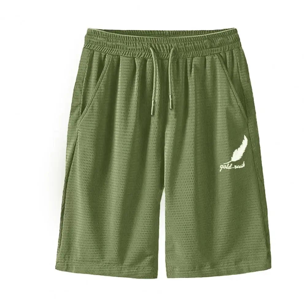

Men Sports Shorts Loose Breathable Elastic Waist Summer Male Athletic Short Pants Trousers Men Casual Shorts Streetwear