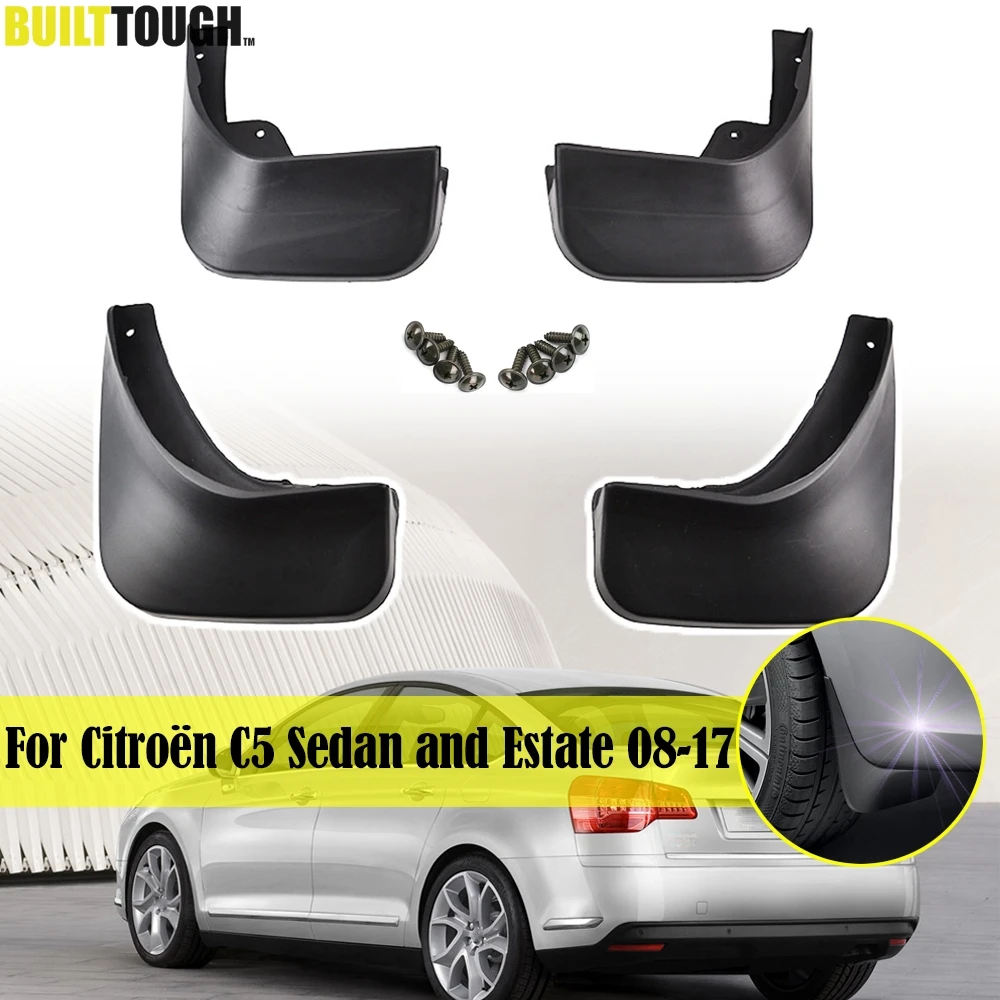 

Комплект автомобильных брызговиков для Citroen C5 Sedan Estate 2008-2017, брызговики, брызговики, брызговики Fender 2009 2010 2011 2012