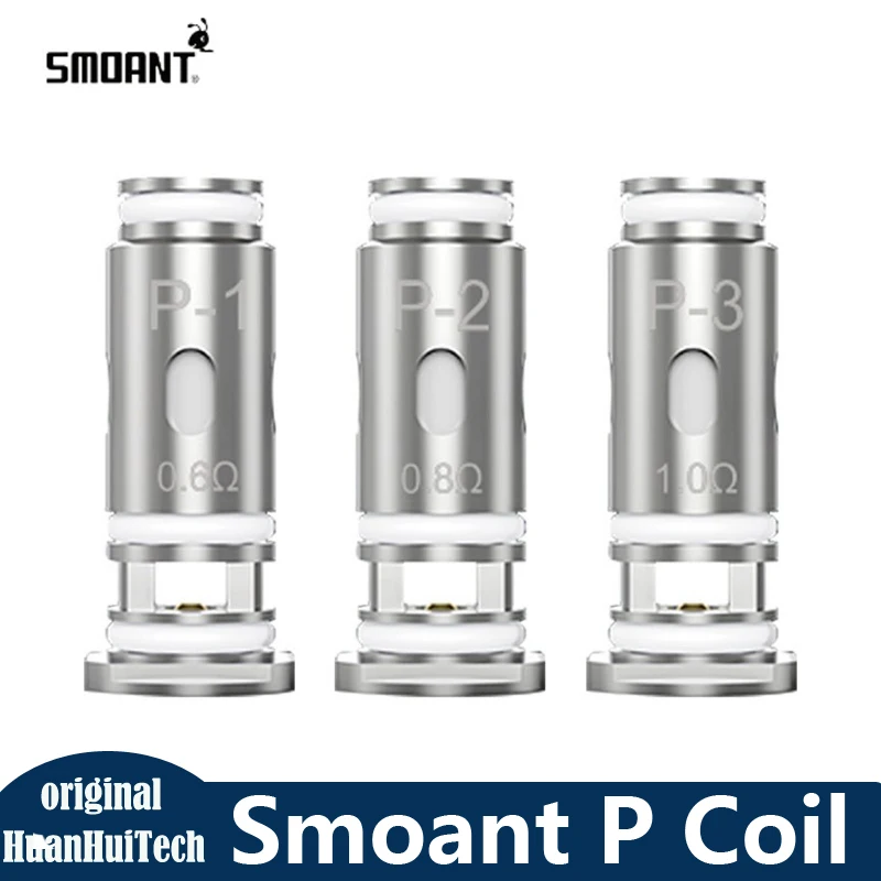 

3-30pcs Original Smoant P Coil P1 P2 P3 Replacement Coils 0.6ohm/0.8ohm/1.0ohm Mesh Core Coil For DL/RDL/MTL Vaping