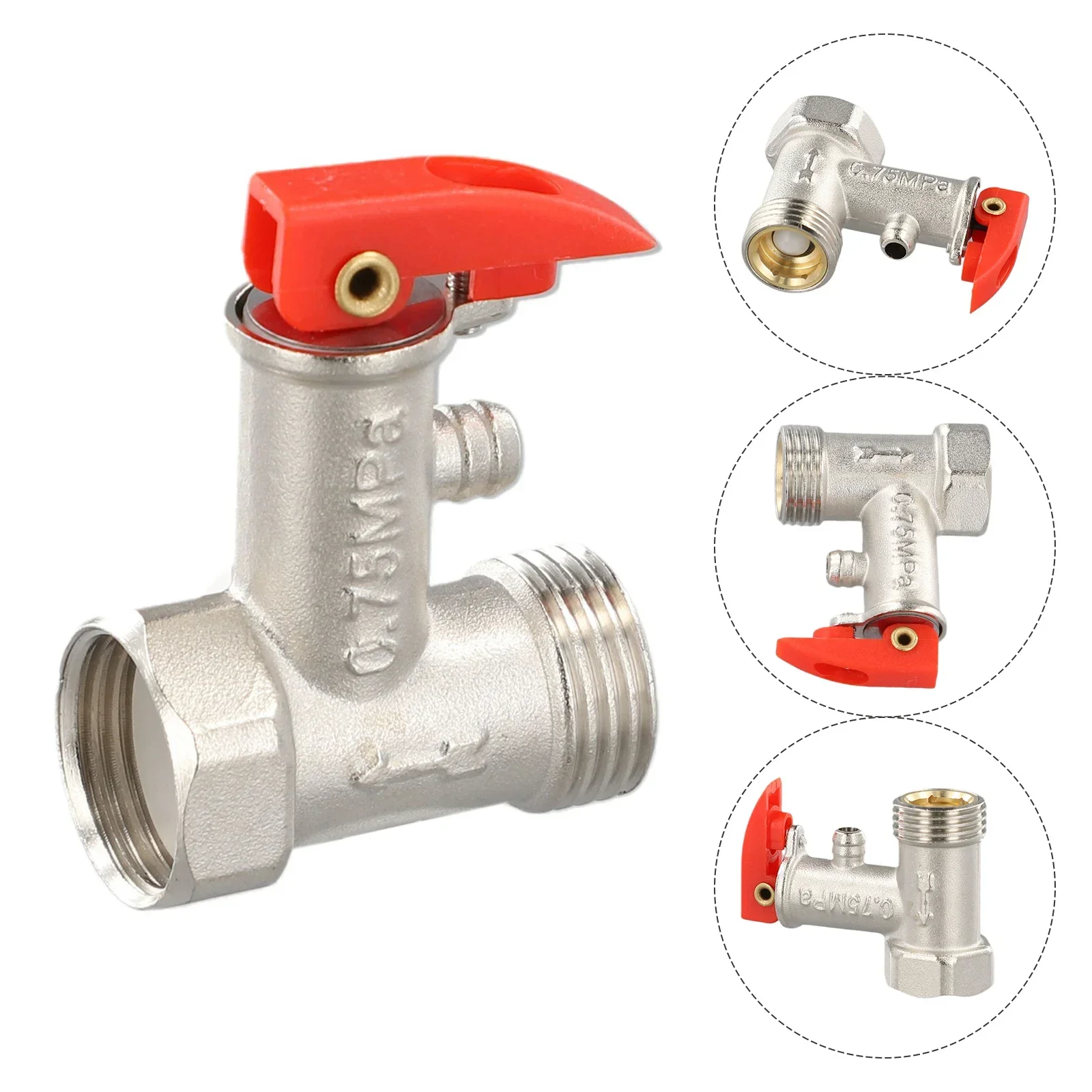 Редукционный клапан сброса давления 0 7 МПа латунь DN15 G1/2 дюйма предотвращает
