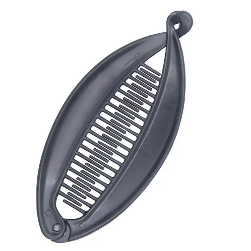 Модная Заколка-банан в виде рыбьей кости для женщин и девочек зажим волос сделай