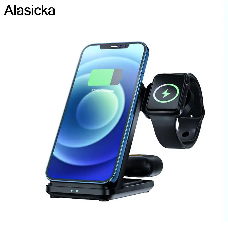 

Detachable 3-in-1 Wireless Charging iPhone Wireless Charging 15W Wireless Charging Headset Watch Wireless Charging