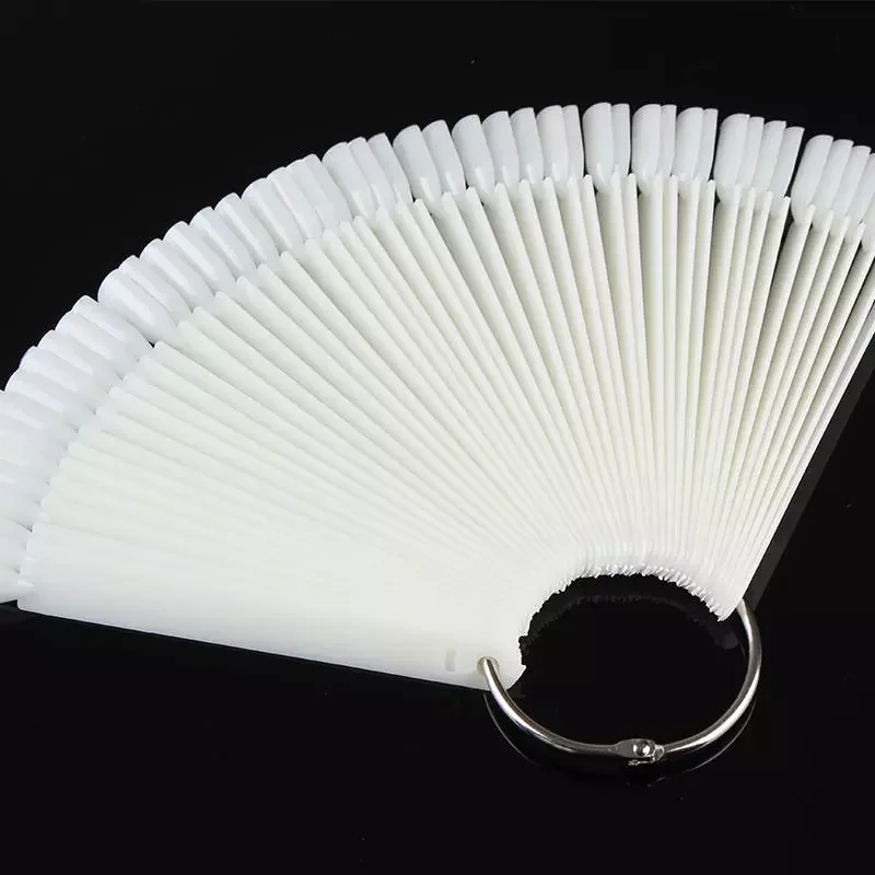 

Nail Tips Fake Color Card Transparent White Buckle Ring Nail Art Practice Display Tools Manicure Nail Accessories