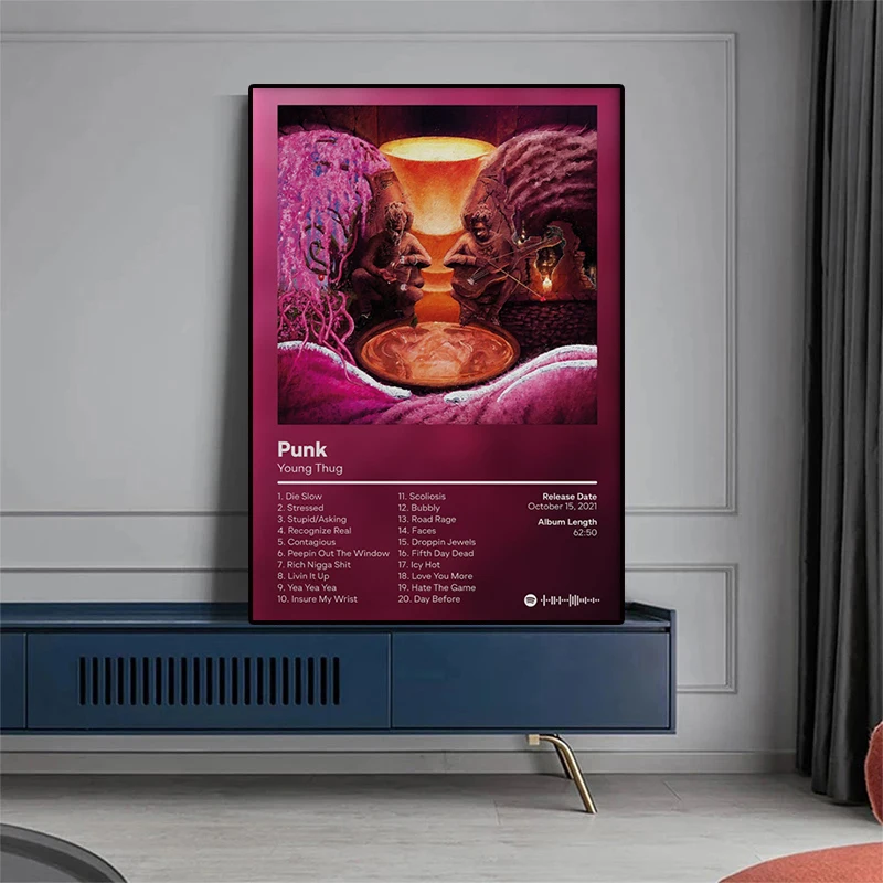 Классическая обложка альбома с распылителем для музыки печать на холсте без рамы