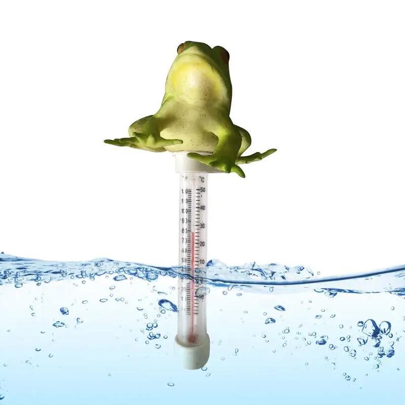 

Термометр для бассейна, плавающая лягушка в форме животного, рандомный, простой в использовании, для бассейна, для ванной, водных спа