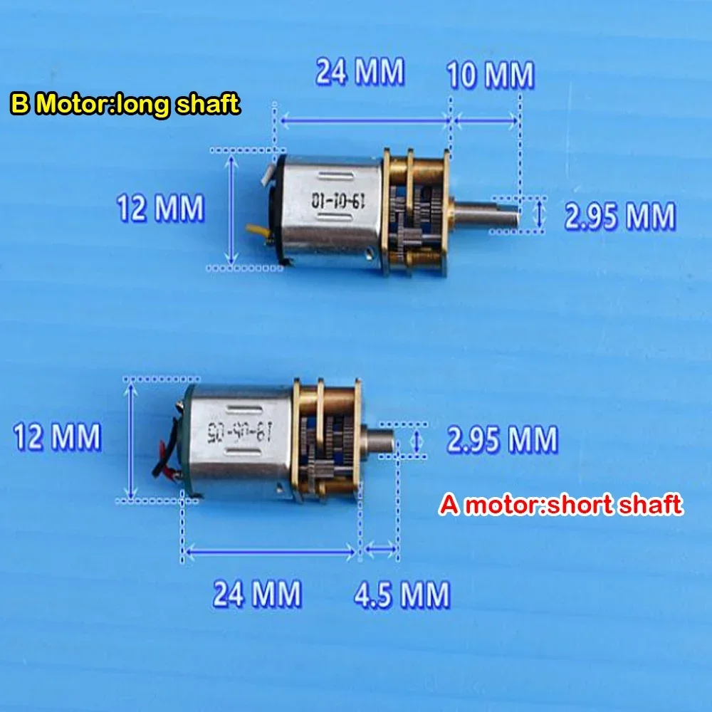 Мини N20 мотор-редуктор цельнометаллический редуктор постоянного тока 5 В-6 В 53