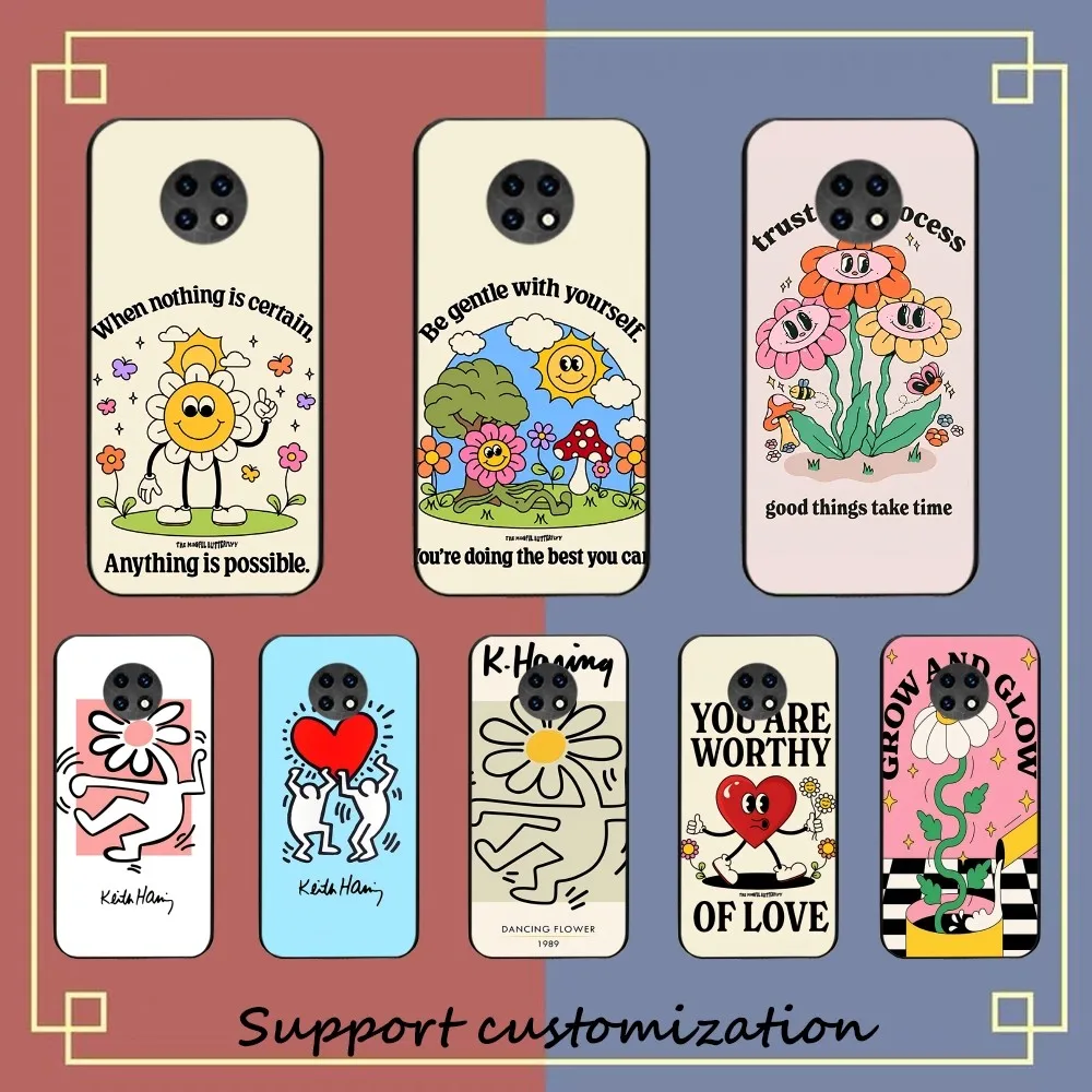 K-Keith Art Exhibitio Phone Case For Redmi 5 6 7 8 9 10 plus pro A GO K20 K30 K40 F3 Fundas