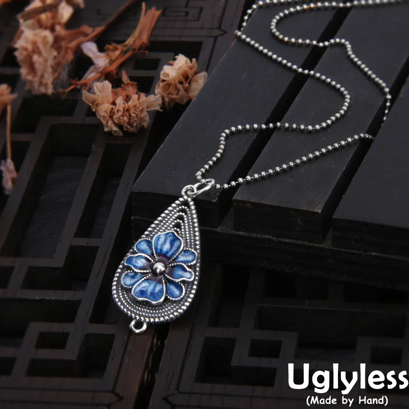 

Женское эмалированное ожерелье без цепей из серебра 925 пробы