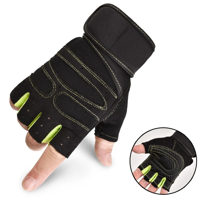 

Fingerless Gloves Gym Gloves Men Bicycle Motorcyclist Gloves Gym Training Fitness Weight Lifting Sport Workout Gloves Unisex New