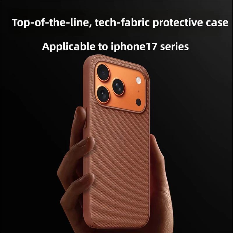 Фото Чехол для iPhone 18 Pro Max, 17 Pro, 16, 15, 14, 13 с кнопкой управления камерой, магнитный, совместимый с MagSafe, технологичный, тканый, ударопрочный. №5