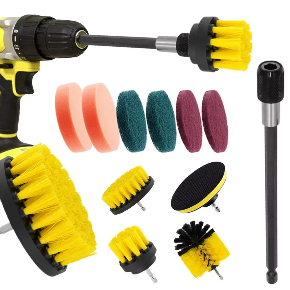 

2023NEW Kit All Purpose Scrubbing Brushes Set for Shower Bathroom Surface Grout Tile Tub Kitchen Car Cleaning Tools