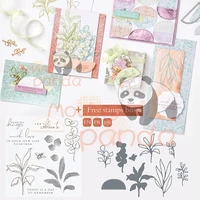 moving panda new flower metal cutting dies and stamps for diy dies scrapbooking paper card decoration photo album craft dies