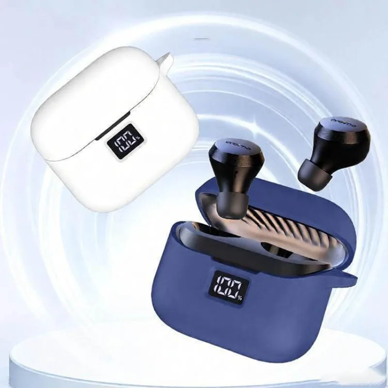 Фото Чехол Skinlee для Oraimo AirBuds 4, однотонный, из жидкого силикона, противоударный, для Oraimo AirBuds 4, задняя крышка №1