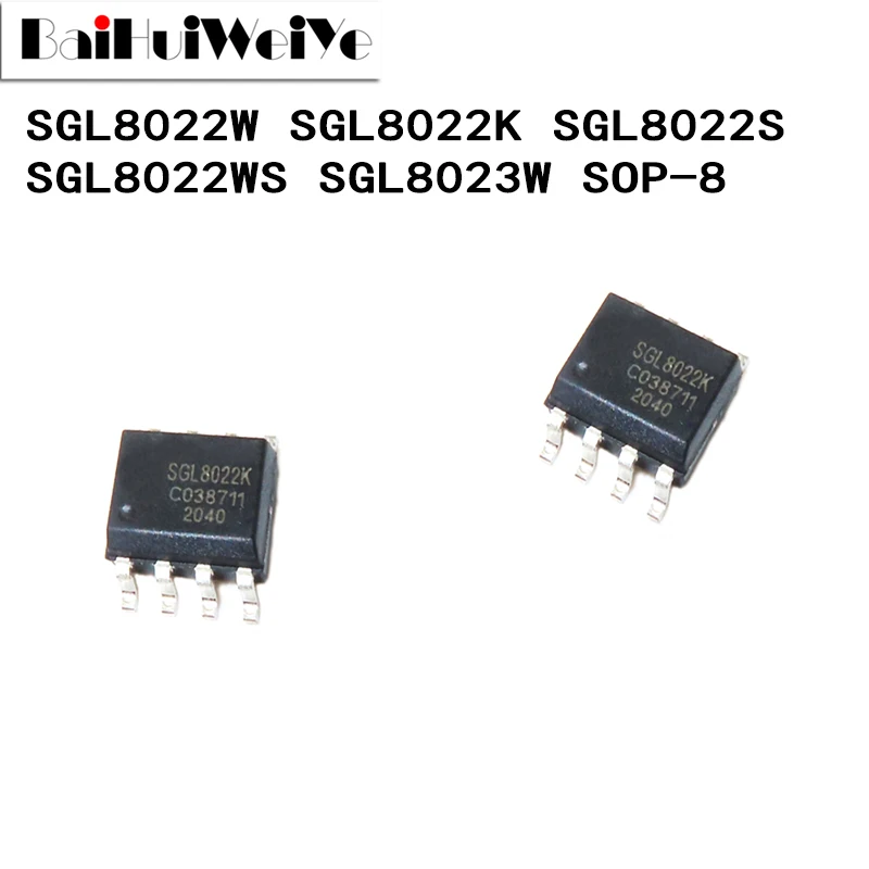 10 шт. SGL8023W SGL8022W SGL8022K SGL8022S SGL8022WS светодиодный сенсорный выключатель управления SOP-8 SMD новый чипсет хорошего качества