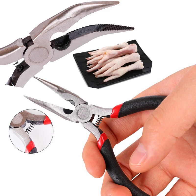 

Chicken Feet Boneless Tool Pliers Bone Shaving Scissors Clip Boneless Duck Goose Claw Boning Knife Bone Needle Nose Pliers