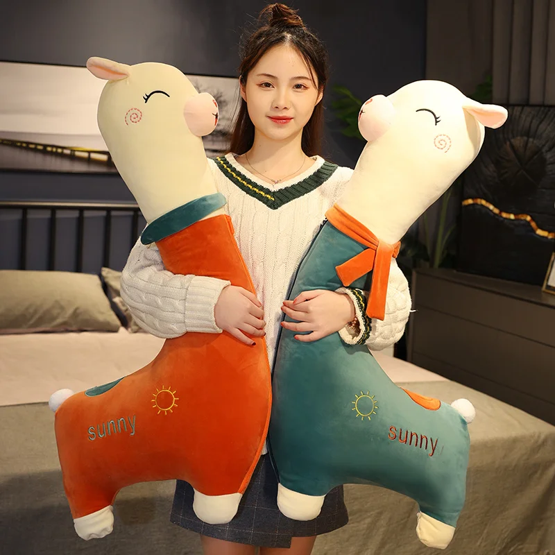 

70/100/130cm Kawaii Alpaca Plush Toys Cute Animal Alpacasso Sleeping Pillow Dolls Stuffed Soft Toys Lovers Girls Birthday Gifts