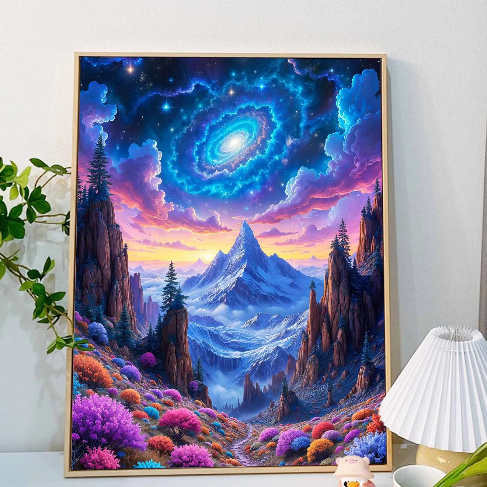 Фото Краска по номерам - 40x50 см, наборы для рисования Valley для начинающих на цветном холсте, легкое искусство своими руками для домашнего декора в подарок (без рамки) №4