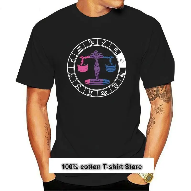 

Camiseta Bisexual para hombre, camisa del zodiaco Libra, playera para mujer