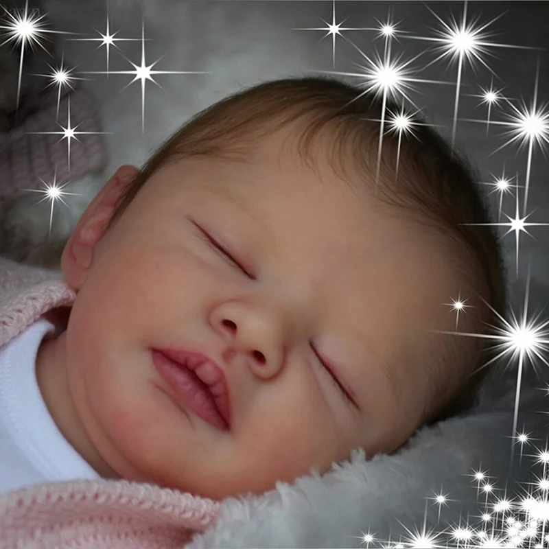 NPK 21inch Clearance Big Baby Reborn Doll Kit Sleeping Dallas Unifished Doll parts