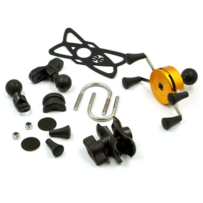 

Motorbike Phone Holder Motorcycle Handlebar Mount Stand Support 360°Adjustable Handlebar Phone Holder