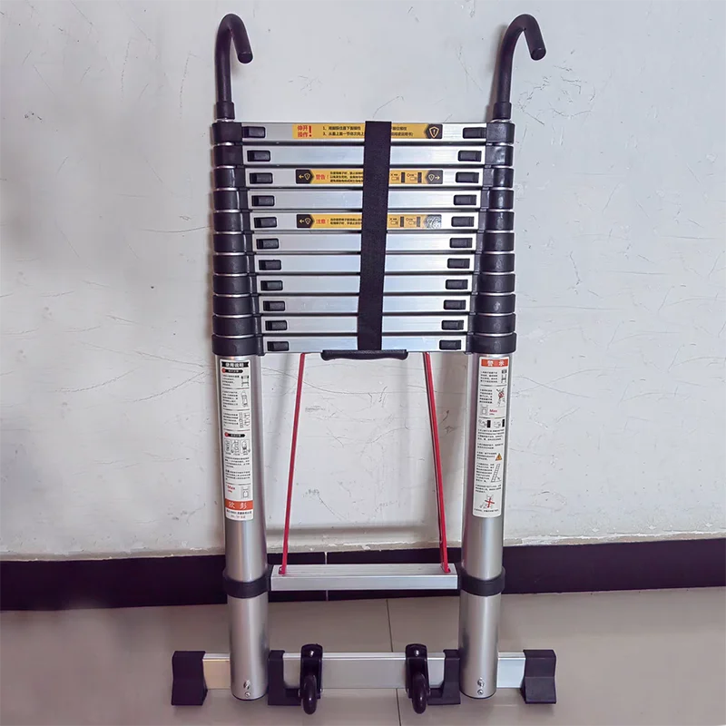 Телескопическая удлинительная лестница Портативная алюминиевая