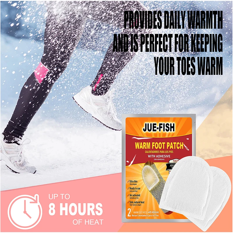 

14 Pieces Useful Foot Heat Warmers Multifunctional Hand Toe Warmers Adhesive Long Lasting Air Activated Warmers Stickers
