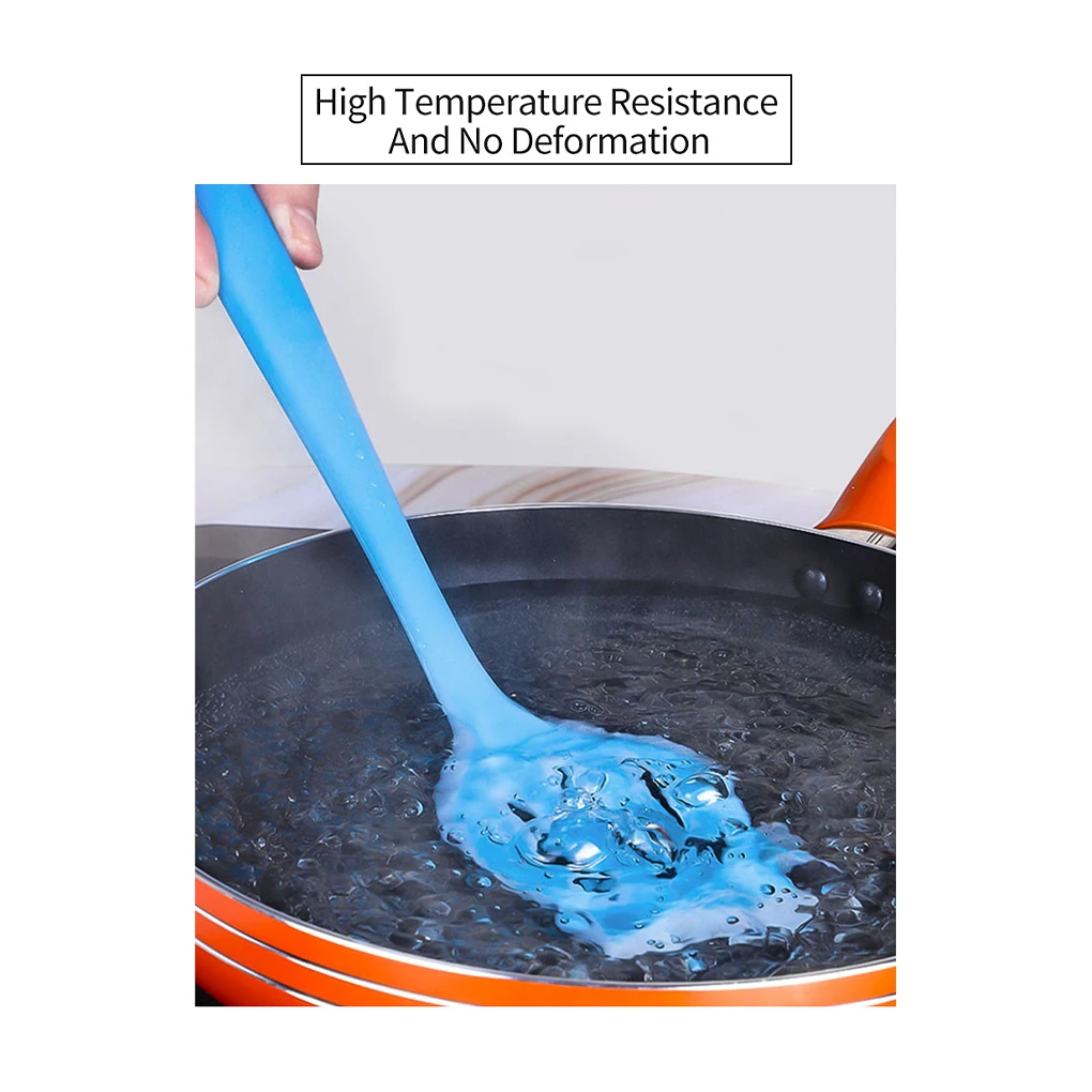 Шпатель с внутренними слотами зеленая силиконовая сковородка для жарки кухонный