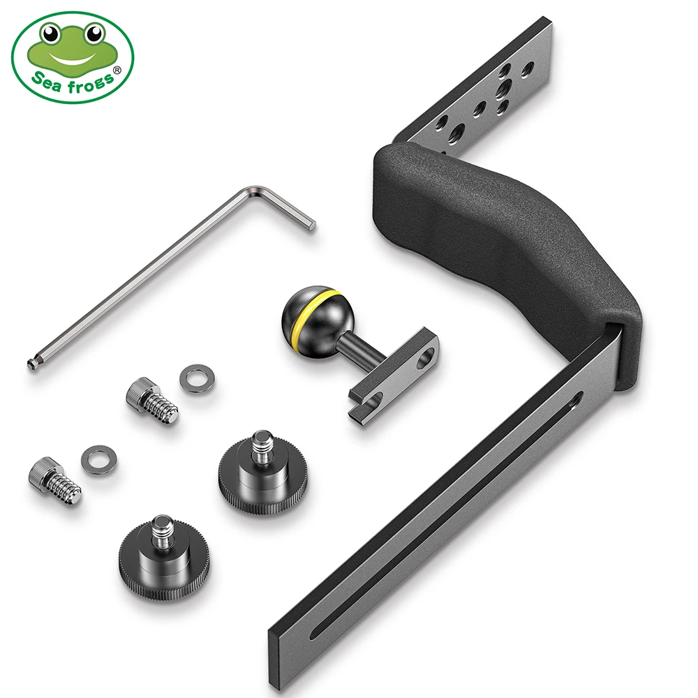 

Держатель с ручкой Seafrogs для подводного плавания, Ручной Стабилизатор с гибким кронштейном для телефона, камеры Gopro, аксессуары для фотосъемки