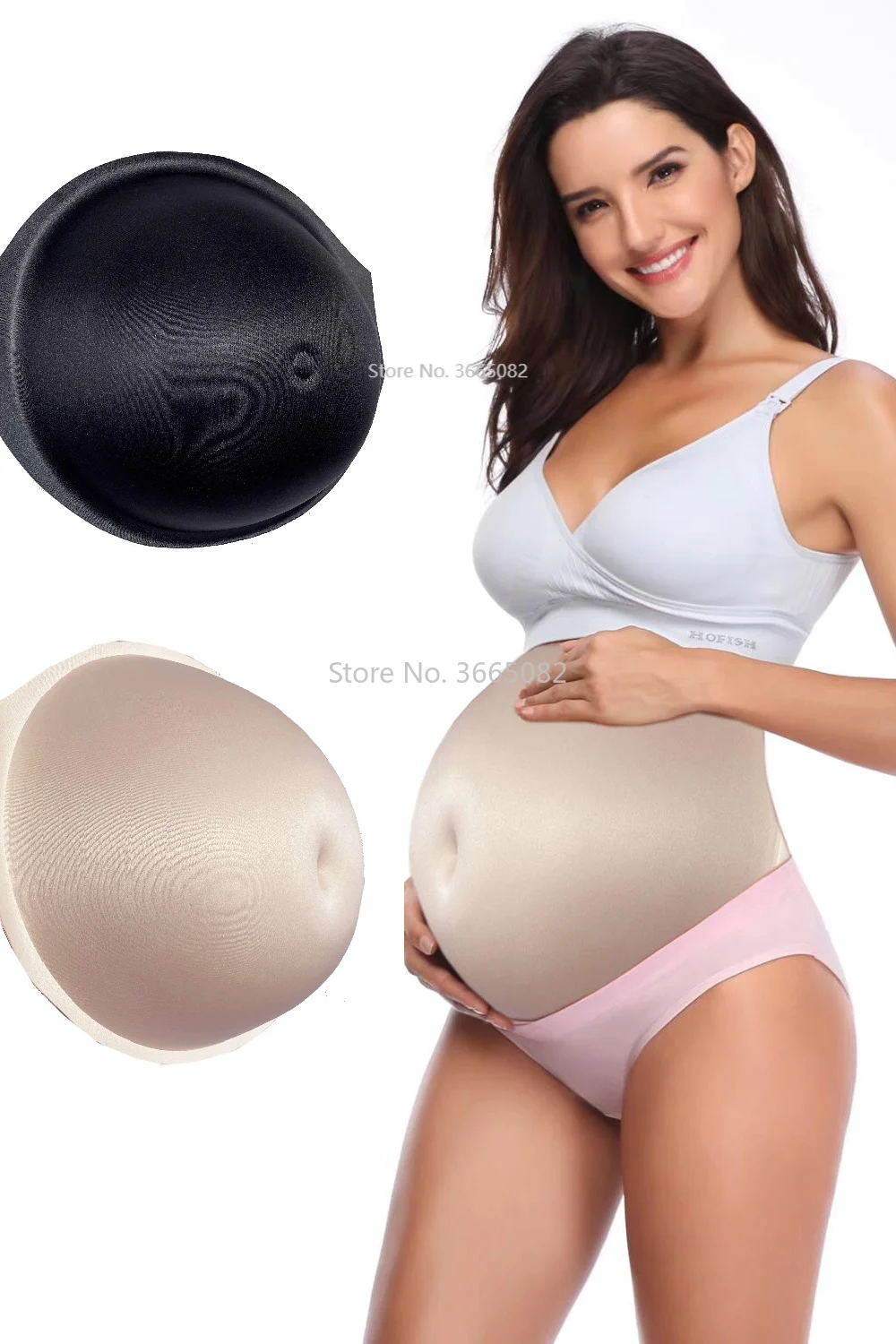 

Artificial Baby Tummy Belly Fake Pregnancy Pregnant Bump Sponge Belly Pregnant Belly Style Suitable for Male and Female Actors