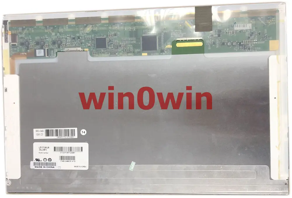 

For LP171WU8 SLB1 LP171WU8 (SL) (B1) 17.1" WUXGA LED LAPTOP SCREEN MATTE 50 PIN