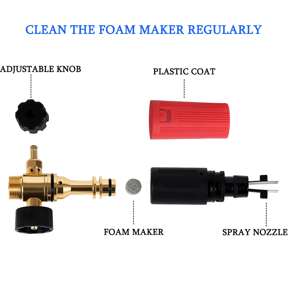Пенная насадка пенораспылитель для шлангов моек высокого давления керхер
